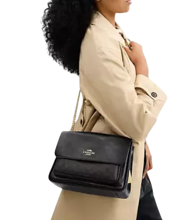 Coach Elodie Crossbody Bag In Signature Canvas Walnut Black