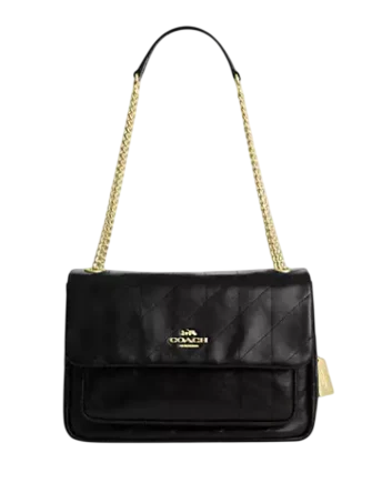 Coach Elodie Crossbody Bag With Quilting Black