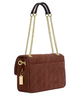 Coach Elodie Crossbody Bag With Quilting Vintage Brown Maple