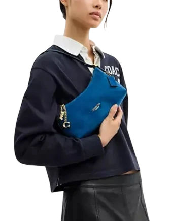 Coach Emeilia Shoulder Bag Blue Jay
