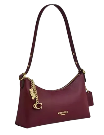 Coach Emeilia Shoulder Bag Dark Cherry