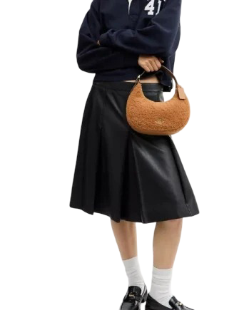 Coach Emily Shoulder Bag In Shearling Natural