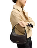 Coach Emily Shoulder Bag In Signature Canvas Walnut Black