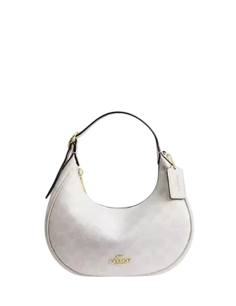 Coach Emily Shoulder Bag In Signature Canvas White Chalk