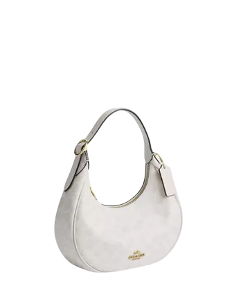 Coach Emily Shoulder Bag In Signature Canvas White Chalk