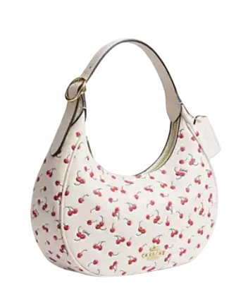 Coach Emily Shoulder Bag With Cherry Print Chalk