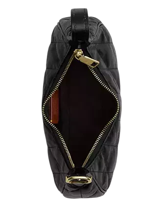 Coach Emily Shoulder Bag With Quilting Black
