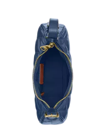 Coach Emily Shoulder Bag With Quilting Deep Blue