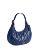 Coach Emily Shoulder Bag With Quilting Deep Blue