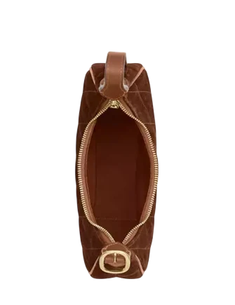 Coach Emily Shoulder Bag With Quilting Warm Brown