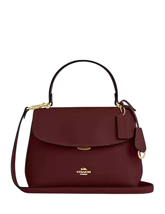 Coach Emory Top Handle Bag Maroon