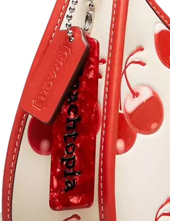 Coach Ergo Bag In Coachtopia Leather With Cherry Print Cloud