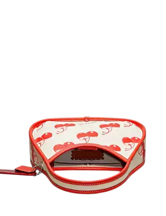Coach Ergo Bag In Coachtopia Leather With Cherry Print Cloud