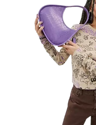 Coach Ergo Bag In Croc Embossed Coachtopia Leather Iris