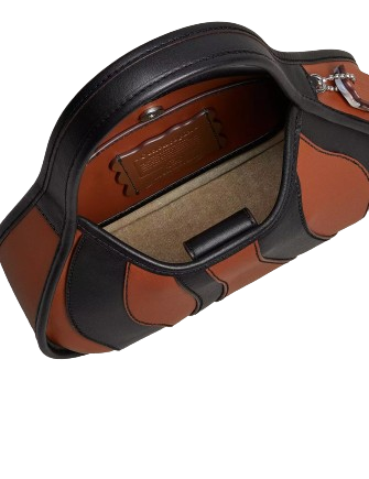 Coach Ergo Bag In Wavy Stripe Upcrafted Leather Saddle