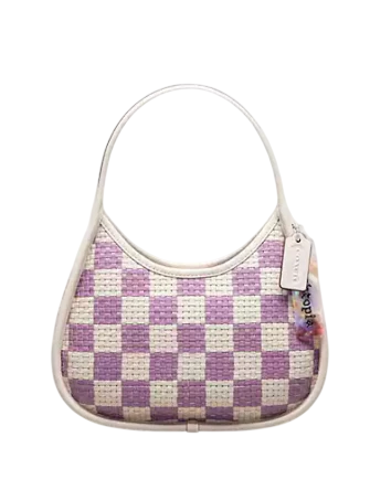 Coach Ergo Bag With Woven Checkerboard In Repurposed Leather