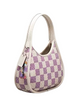 Coach Ergo Bag With Woven Checkerboard In Repurposed Leather Chalk Violet Orchid
