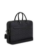 Coach Ethan Brief In Signature Canvas Charcoal Black