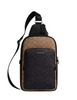 Coach Ethan Pack In Blocked Signature Canvas Tan Charcoal Black