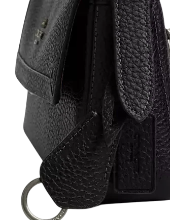 Coach Etta Small Flap Shoulder Bag Black