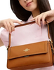Coach Etta Small Flap Shoulder Bag Brown