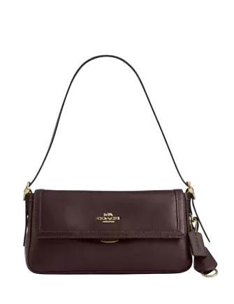 Coach Etta Small Flap Shoulder Bag Espresso 