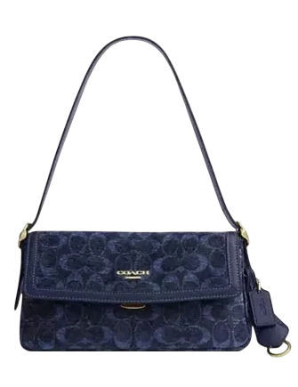 Coach Etta Small Flap Shoulder Bag In Signature Chenille