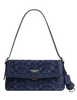 Coach Etta Small Flap Shoulder Bag In Signature Chenille Navy