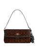 Coach Etta Small Flap Shoulder Bag In Signature Chenille Truffle 