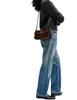 Coach Etta Small Flap Shoulder Bag In Signature Chenille Truffle 