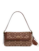 Coach Etta Small Flap Shoulder Bag In Signature Chenille Vintage Brown