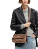 Coach Etta Small Flap Shoulder Bag In Signature Chenille Vintage Brown