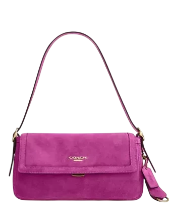 Coach Etta Small Flap Shoulder Bag Magenta