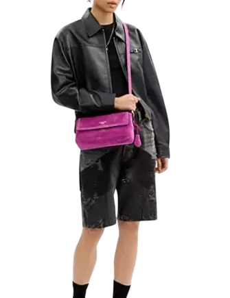 Coach Etta Small Flap Shoulder Bag Magenta