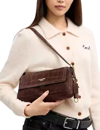 Coach Etta Small Flap Shoulder Bag Maple