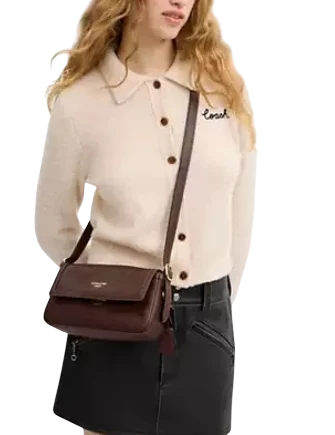 Coach Etta Small Flap Shoulder Bag Maple