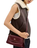 Coach Etta Small Flap Shoulder Bag Maroon