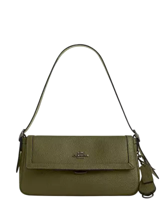 Coach Etta Small Flap Shoulder Bag Olive