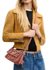 Coach Etta Small Flap Shoulder Bag With Floral Applique Blush Pink