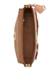 Coach Etta Small Flap Shoulder Bag With Floral Applique Light Pink