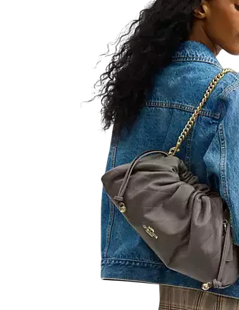 Coach Faye Large Shoulder Bag With Quilting Slate