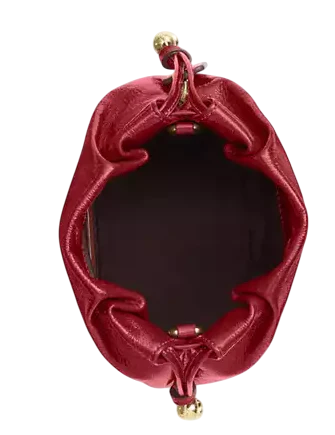 Coach Faye Mini Drawstring Bag Dark Cardinal