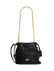 Coach Faye Mini Drawstring Bag With Quilting Black