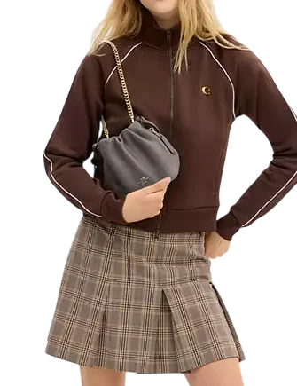Coach Faye Mini Drawstring Bag With Quilting Slate