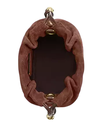 Coach Faye Mini Drawstring Bag With Quilting Vintage Brown Maple