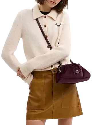 Coach Faye Shoulder Bag Burgundy