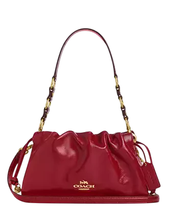 Coach Faye Shoulder Bag Dark Cardinal