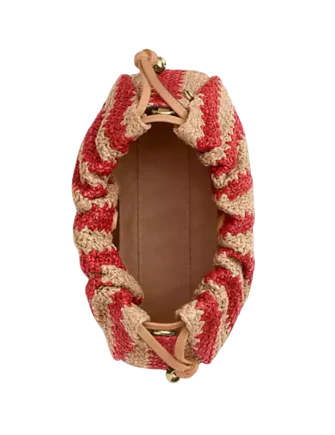 Coach Faye Shoulder Bag Tan Red