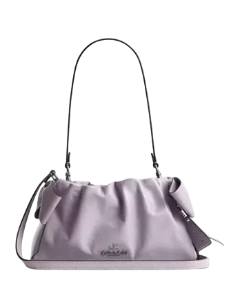 Coach Faye Shoulder Bag With Bows Light Amethyst