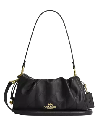 Coach Faye Shoulder Bag With Quilting Black